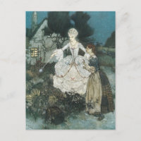 Vintage Cinderella Fairy Godmère par Edmund Dulac