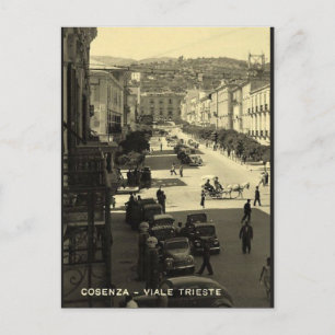 Carte postale vintage Cosenza Italie