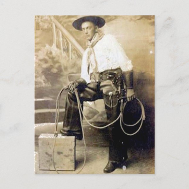 Carte Postale Vintage Cowboys 20 (Devant)