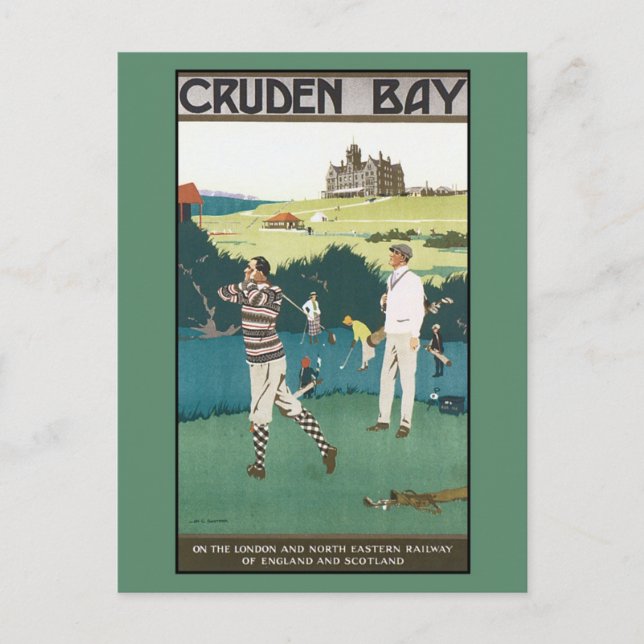 Carte Postale Vintage Cruden Bay Scotland (Devant)