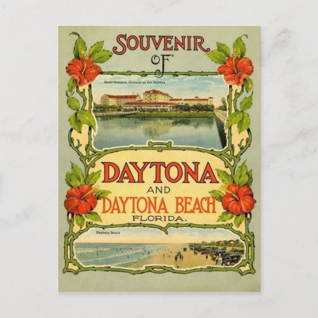 Carte postale vintage Daytona Beach (Devant)