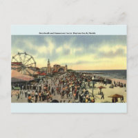 Carte postale vintage Daytona Beach Florida