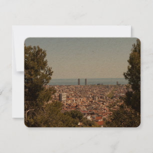 Carte postale vintage de Barcelone