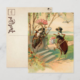 Carte postale vintage de Bureaux victoriens