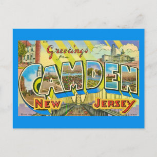 Carte postale vintage de Camden New Jersey