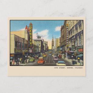 Carte postale vintage de Denver Colorado