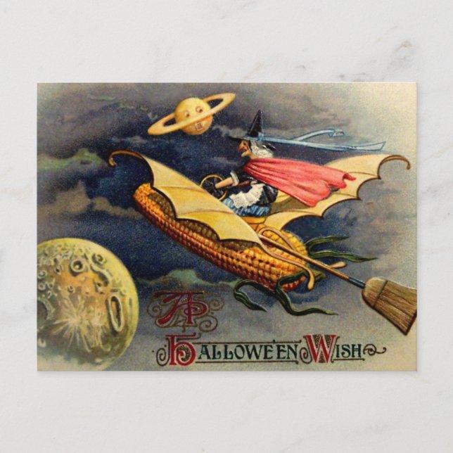 Carte postale vintage de Halloween (Devant)