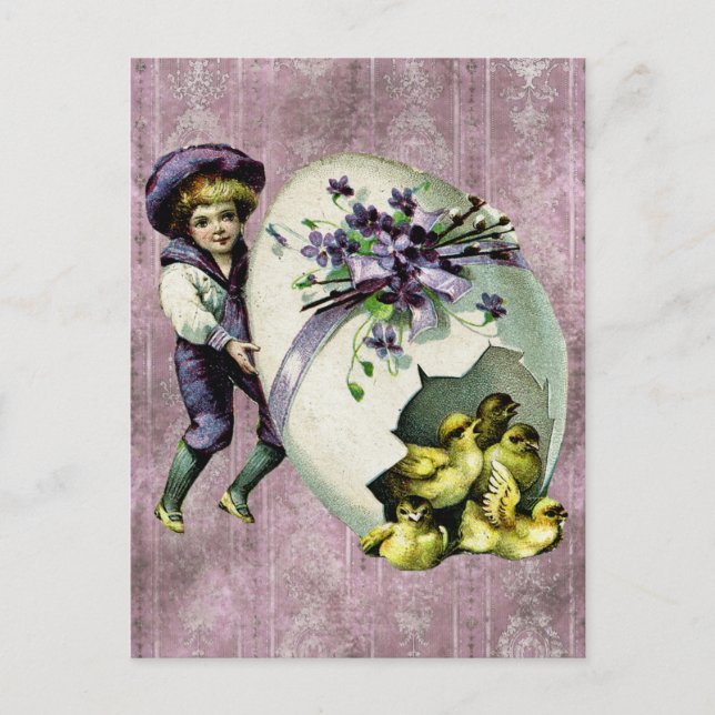 Carte postale vintage de Pâques (Devant)