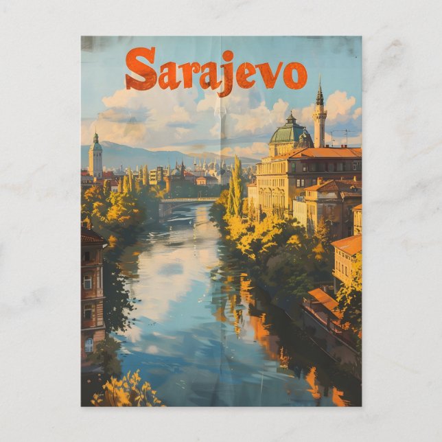 Carte Postale Vintage de Sarajevo (Devant)