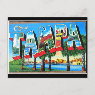 Carte postale Vintage de Tampa