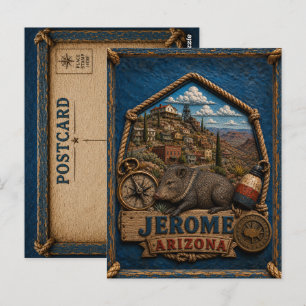 Carte postale vintage de voyage de Jérôme Arizona