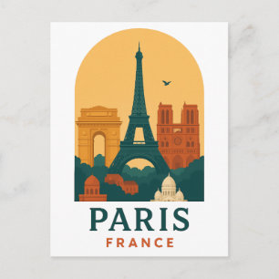 Carte postale vintage de voyage Paris France – Not