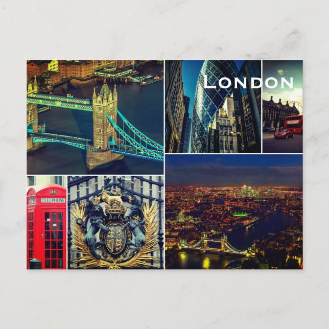 Carte postale vintage de voyage tourisme Londres (Devant)