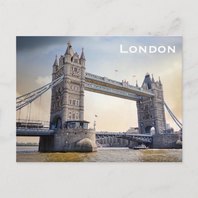 Carte postale vintage de voyage tourisme Londres (Devant)