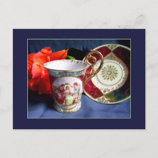 Carte Postale Vintage Demitasse