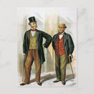 Carte Postale vintage "Deux gentils victoriens"