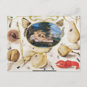 Carte postale vintage d'illustrations botaniques