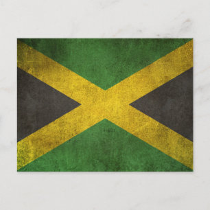 Carte Postale Vintage Distressed Flag of Jamaica