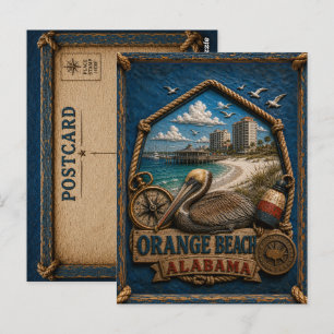 Carte postale vintage d'Orange Beach Alabama