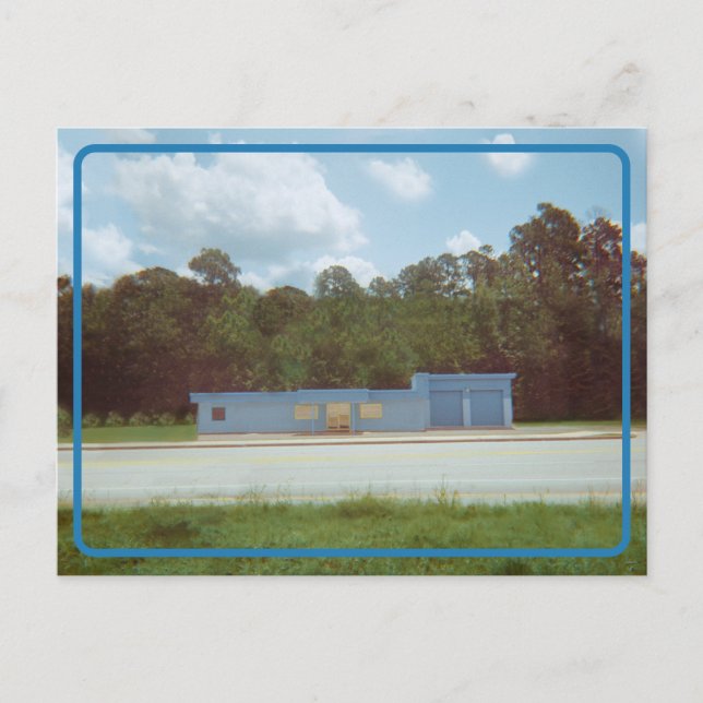 Carte postale vintage Drive Thru (Devant)