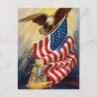 Carte postale vintage du 4 juillet