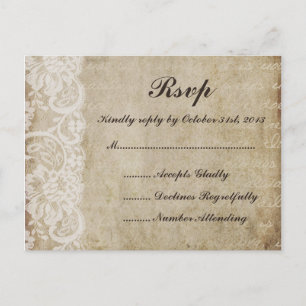 Carte postale vintage du Vieux Monde RSVP de