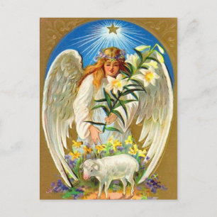 Carte postale vintage Easter Angel