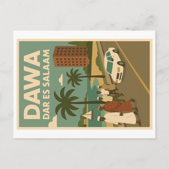 Carte postale vintage - Eats Africa (Devant)