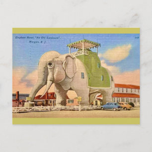 Carte Postale Vintage Elephant Hotel