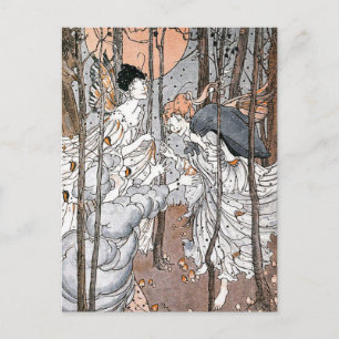 Carte postale vintage Fairy Forest