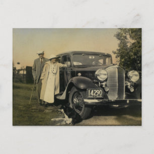 Carte postale vintage famille américaine