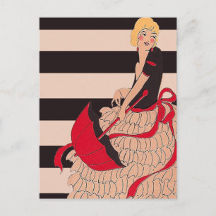 Carte Postale Vintage fille