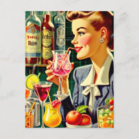 Vintage fille de boisson