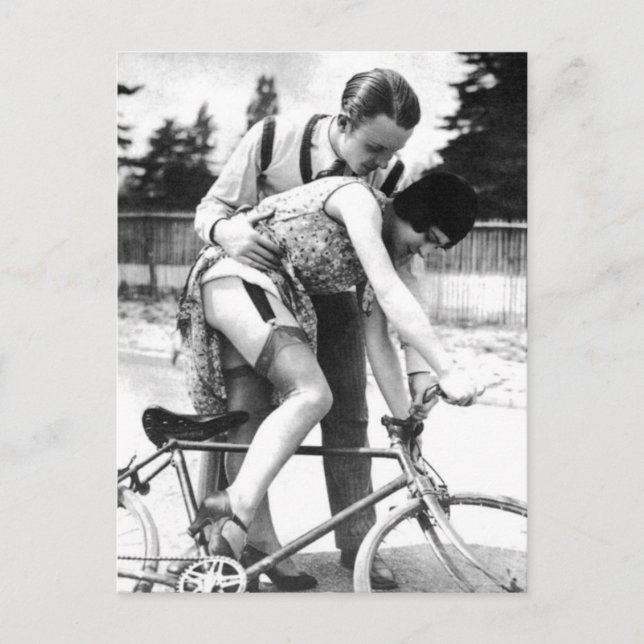 Carte Postale Vintage fille photo osé (Devant)