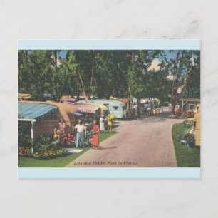 Carte postale vintage Florida Trailer Park
