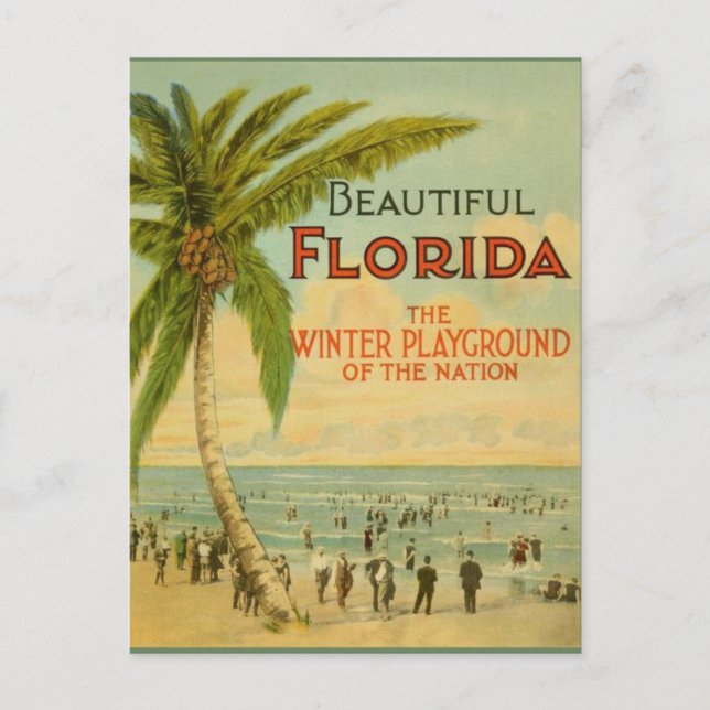 Carte postale vintage Florida Winter Playground (Devant)
