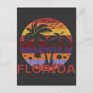 Carte Postale Vintage Floride USA Summer Beach