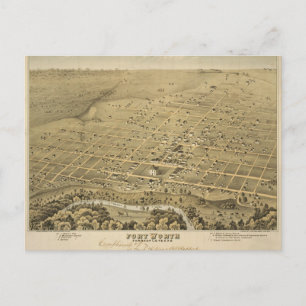 Carte postale vintage Fort Worth