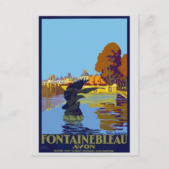 Carte Postale Vintage France Palais Fontainebleau (Devant)