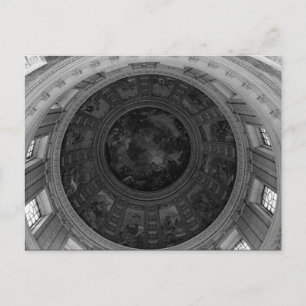 Carte Postale Vintage France Paris dôme fresco Charles la fosse