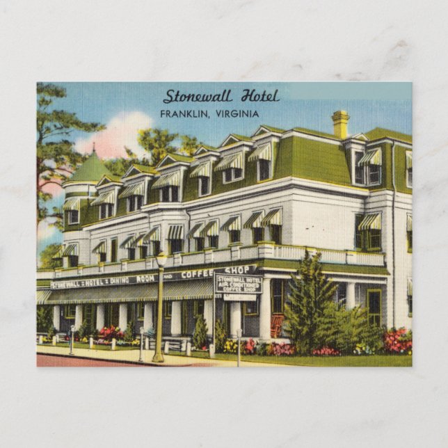 Carte Postale Vintage Franklin, Virginie (Devant)