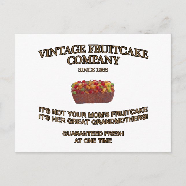 Carte Postale Vintage Fruitcake (Devant)