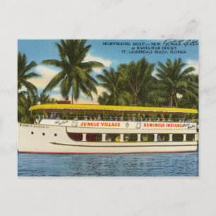 Carte Postale Vintage Ft. Lauderdale Beach, Floride