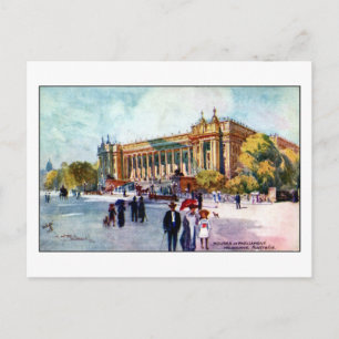 Carte Postale Vintage Fullwood Aquarelle Melbourne Australie