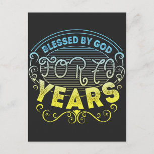 Carte Postale vintage Funny 70 years old saying quote