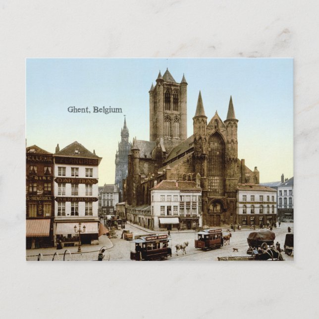Carte Postale Vintage - Gand, Belgique (Devant)