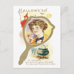 Carte postale Vintage Good Luck Mirror
