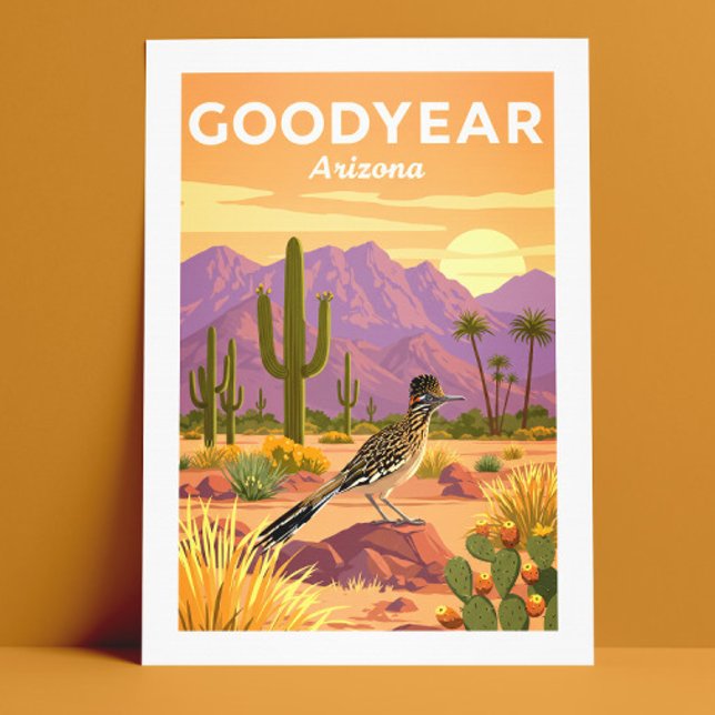 Carte Postale Vintage Goodyear Arizona (Créateur téléchargé)