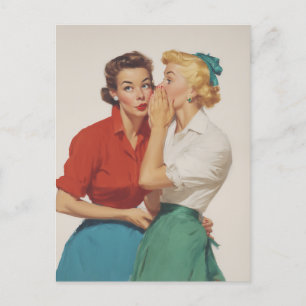 Carte Postale Vintage Gossip Girls Delft