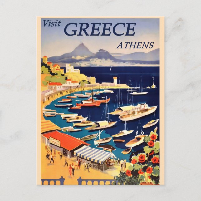 Carte postale vintage Grèce Travel (Devant)